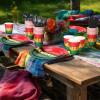 Sliner 250 Kwanzaa Party Supplies Kwanzaa 50 Plates 100 Napkins 25 Cups 75 Plastic Forks Knives Spoons Kwanzaa Decorations Serves 25 Kwanzaa Theme Tableware Set African Disposable Party Dinnerware