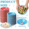 Sliner 100 Pcs Christmas Paper Bowl Christmas Disposable Bowls Serving Bowls Winter Themed Salad Bowls 12.3oz Dessert Bowls for Christmas Snack Dinner Birthday Party Picnic(Poinsettia Flower)(Santa Claus and Snowman)