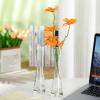 Sliner 6 Pcs Tall Glass Bud Vase for Centerpieces Clear Maria Bud Vase Small Single Flower Vase Rose Skinny Decorative Cylinder Vases for Wedding Party Home Table Decorations(9.84” H)(7.87” H)
