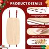 Sliner 16 Inch Christmas Charcuterie Board Xmas Sleigh Serving Platter Wooden Cutting Board Appetizer Serving Tray Metal Sleigh Charcuterie Serving Board for Bread Salad Cheese Kitchen Decorative